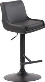 Banco de Bar Couro sintético Cinza