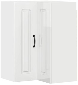 vidaXL Armário de Cozinha Kalmar Branco Brilhante 57 x 57 x 80 cm