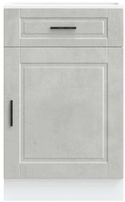 Armário base cozinha Porto derivados madeira cinzento cimento