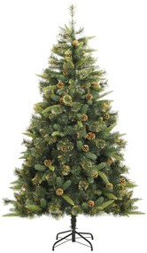 Árvore de Natal artificial articulada com pinhas 240 cm
