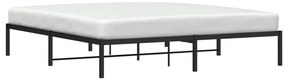 Estrutura de cama 180x200 cm metal preto