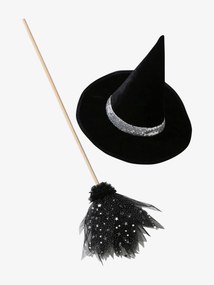 Conjunto de acessórios para disfarce de feiticeiro preto