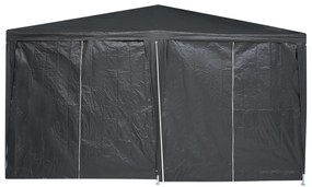Tenda para Festa com 8 Laterais Antracite 4x4 m PE