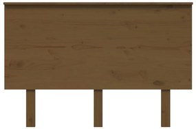 Cabeceira de cama 124x6x82,5 cm pinho maciço castanho mel