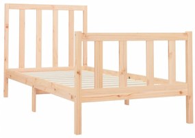 Cama sem colchão 90x200 cm madeira de pinho maciça