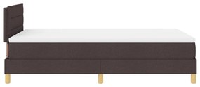Cama Box Spring com Colchão Castanha 120x200 cm Tecido