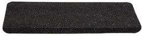 Tapetes de escada autoadesivos 15 pcs 65x24,5x3,5 cm antracite