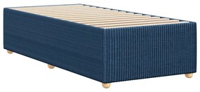 Estrutura de cama sem colchão 90x190 cm tecido azul