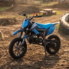 MINI MOTO PARA CRIANÇAS MiniCross Roan 709 gasolina 49cc 4.5CV AZUL