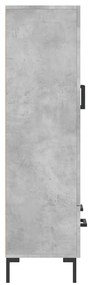 Aparador alto 69,5x31x115 cm derivados de madeira cinza-cimento