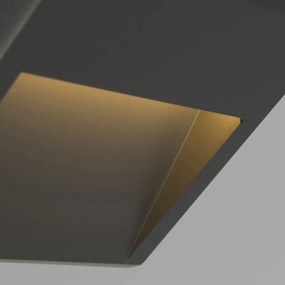 Conjunto de 2 Apliques Modernos Cinza Escuro com LED - Gem 2 Moderno