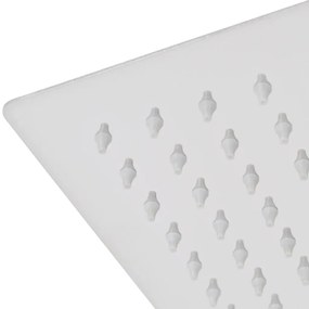 Cabeça de chuveiro 2 pcs aço inoxidável 20x20 cm