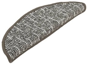 Tapete/carpete para degraus 15 pcs 56x17x3 cm antracite