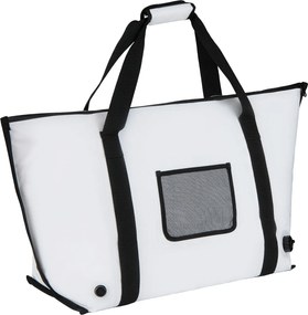 Saco térmico impermeável para peixe com fecho de correr, alça e válvula de drenagem; mantém o gelo durante 24 horas; geleira portátil em PVC, 98 cm Br