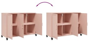 Aparador 100,5x39x72 cm aço rosa