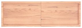 Tampo de mesa 160x50x(2-6) cm carvalho tratado castanho-claro