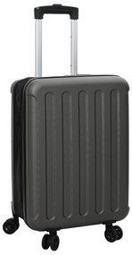 vidaXL Mala Dobrável Tecido Duro 20'' Cinza Escuro 34x23x55.5 cm ABS