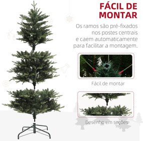 Árvore de Natal 180 cm Árvore de Natal Artificial com 350 Luzes LED 72