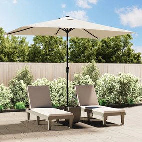Guarda-sol 200 x 300 cm retangular branco areia
