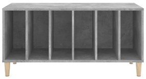 Armário p/ discos 100x38x48 cm deriv. madeira cinzento-cimento