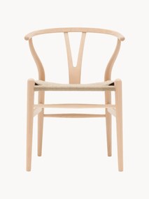 Wooden CH24 Wishbone Chair with Woven Seat
