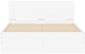 Estrutura de cama com cabeceira 120x200 cm branco