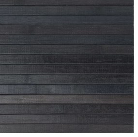Tapete retangular 100x300 cm bambu cinzento