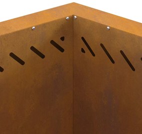 Fogueira Sem Fumaça Hexagonal 58x58x51 cm Aço Envelhecido