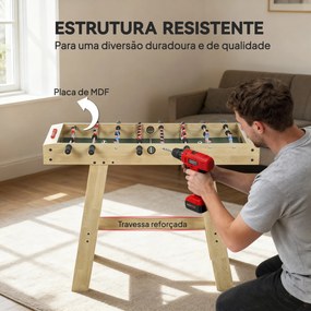 Matraquilho para Crianças com 2 Marcadores 8 Pegas 22 Jogadores e Varas Telescópicas 114x78x88 cm Madeira