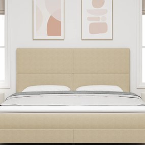 Cabeceira vidaXL Design Simples Verde Claro Cinza 180 cm em Tecido Vel