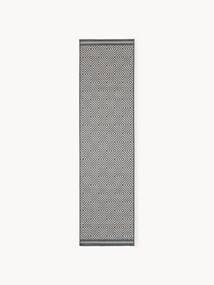Passadeira para interior e exterior com padrão de diamante Reddy