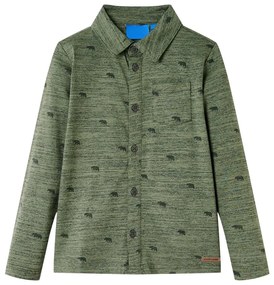 Camisa de criança caqui mesclado 140