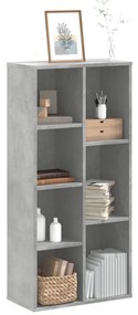 vidaXL Estante 50x25x105 cm derivados de madeira cinzento cimento
