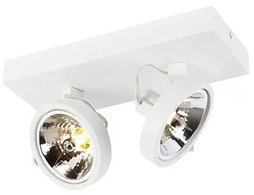 Projetores de design ajustáveis brancos 2-luzes - Go Moderno