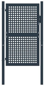vidaXL Portão de cerca Antracite 102x200 cm Aço