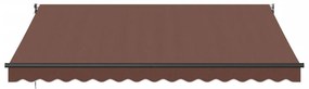 Toldo retrátil automático 400x300 cm castanho