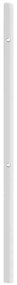 Cabeceira de cama 120 cm metal branco