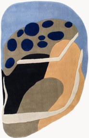 Tapete em lã artesanal com relevo Papillon