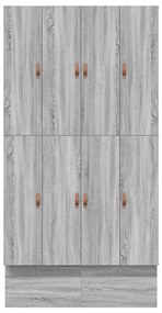 Cama com Arrumação Cinza Sonoma 120x190 cm