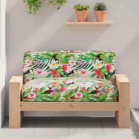 vidaXL Almofada de palete para assento Multicolor 120 x 80 x 12 cm
