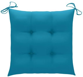 Cadeiras exterior dobráveis c/ almofadões 2 pcs acácia maciça