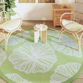 Tapete de exterior Ø200 cm ARAKIL PP Verde