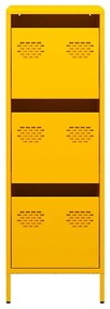 Aparador alto 39x35x103,5 cm aço amarelo mostarda