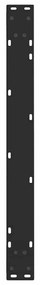 Pernas para mesa de jantar em V, 2 peças, pretas, 80x(72-73,3) cm, aço