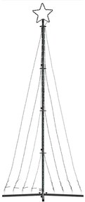 LED Árvore de Natal 447 LEDs Colorido 249 cm
