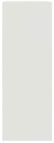 Aparador 67x39x107 cm aço branco