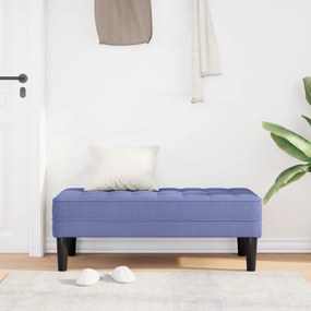 Banco vidaXL Jeans Azul 113x57x39 cm Tecido