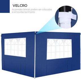 2 Paredes Laterais para Tenda 3x2 m Parede Lateral de Tecido Oxford co