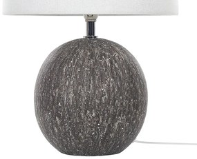 Candeeiro de mesa em cerâmica preto e branco 39 cm FONISSA Beliani