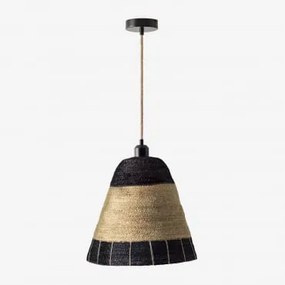 Lâmpada De Teto Carterio Natural - Preto & Carterio Ø30 Cm - ↑30 Cm Natural - Sklum